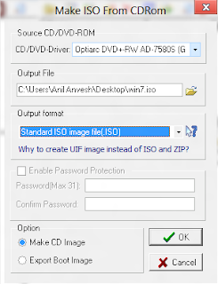 Make ISO from CDRom