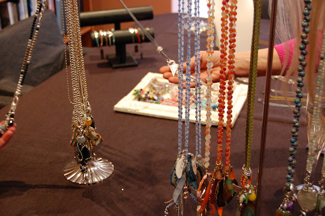 Jewellery on display