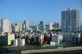 Shenzhen skyline from the Grand Hyatt hotel.