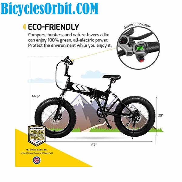 SWAGTRON EB-8 OUTLAW FAT TIRE SWAGCYLCLES ELECTRIC BIKE 