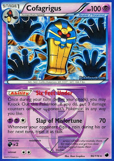 Cofagrigus Plasma Freeze Pokemon Card