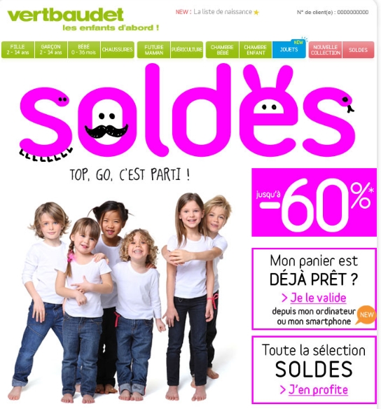 Soldes Verbaudet jusqu'à -60%