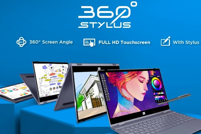 Harga dan Spesifikasi Advan 360 Stylus, Laptop 2-in-1 Terjangkau Berkinerja Intel Core i3-1115G4