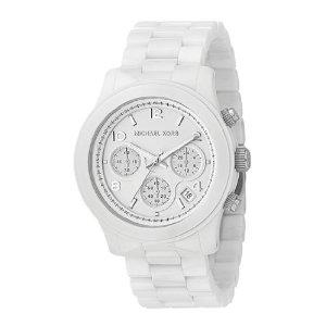 White watch, Michael Kors.