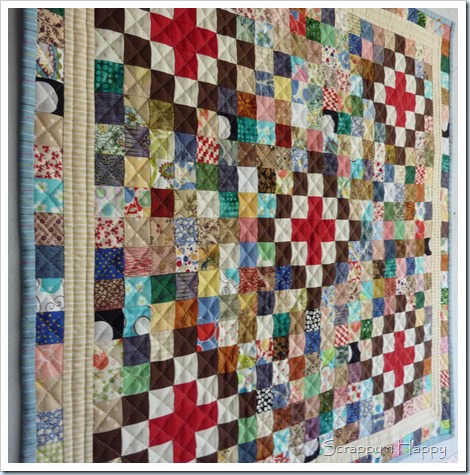 Scrap challenge quilt quilting texture