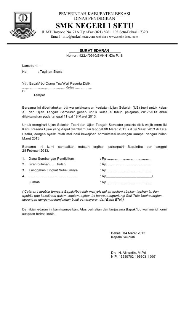 Contoh Surat Penagihan Pembayaran Barang - ContohSuratmu.com