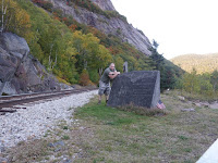 Matt at Hattie's Garden in Crawford Notch, NH