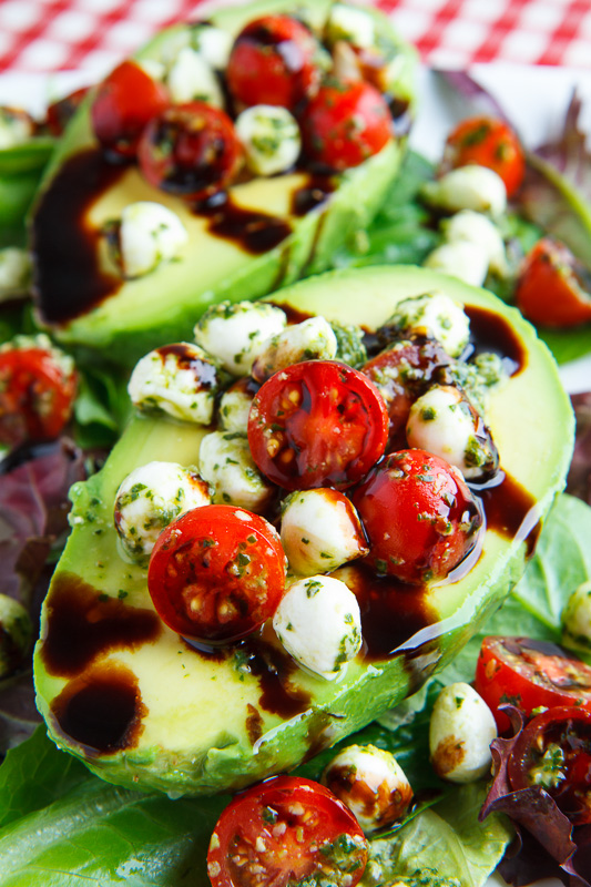 Caprese Stuffed Avocados