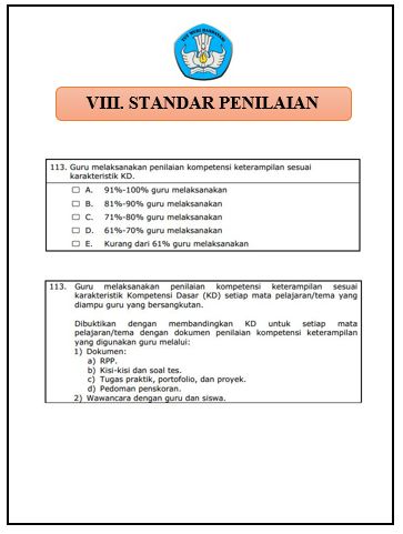  Standar Penilaian Format Microsoft Word ✔ Download Cover / Sampul Map Akreditasi 2019 Standar Kompetensi VIII (8) Standar Penilaian Format Word