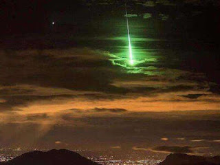 Rare green comet sighted