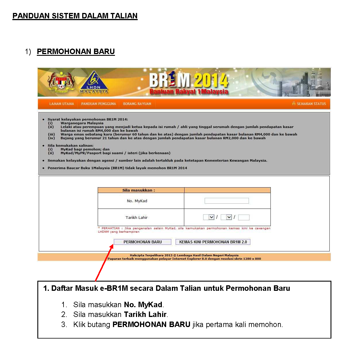 Br1m Form - Kerja Kosn