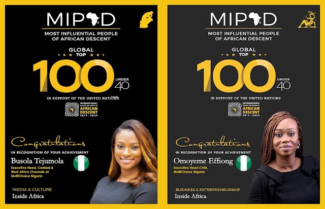 MultiChoice Nigeria shines at the MIPAD Top Global 100 under 40 List
