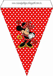 Minnie Roja: Imprimibles Gratis para Fiestas.