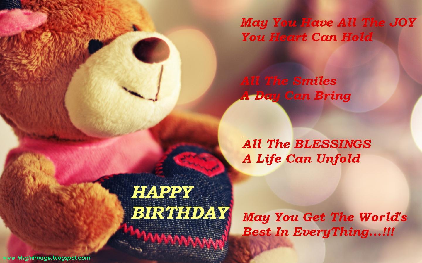 Pictures of Happy BirthdayQuotesMessage ~ Message In Image