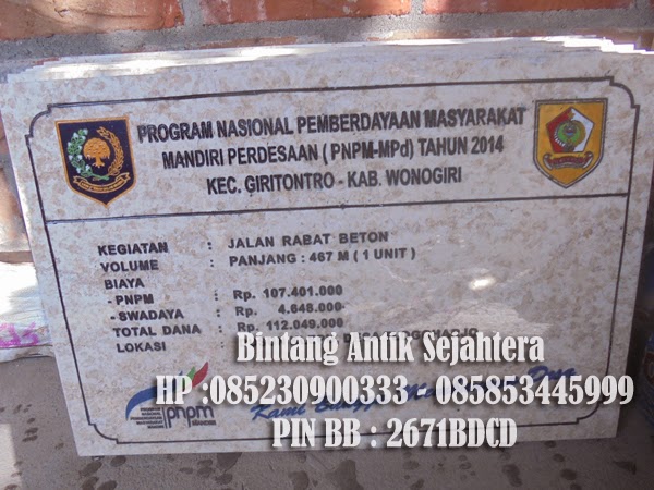 Harga Prasasti Marmer