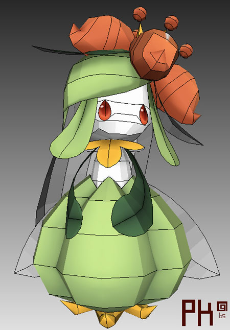 Pokemon Lilligant Papercraft