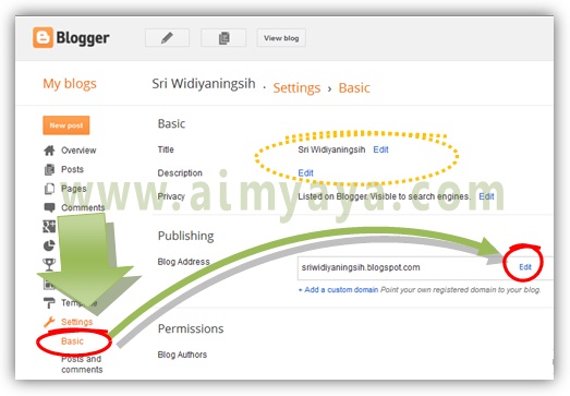 URL merupakan abreviasi dari Uniform Resource Locator Cara Merubah URL Blog di Blogger