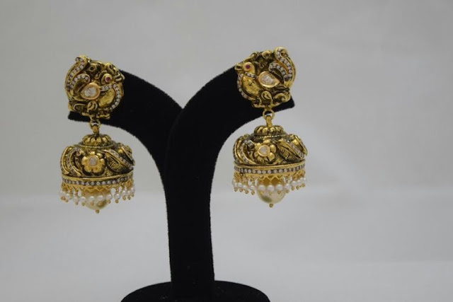 Temple Jewelry Large Jhumkas