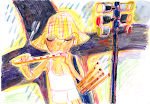 Flute Player At Crossroads or Requiem for a Lost Hat