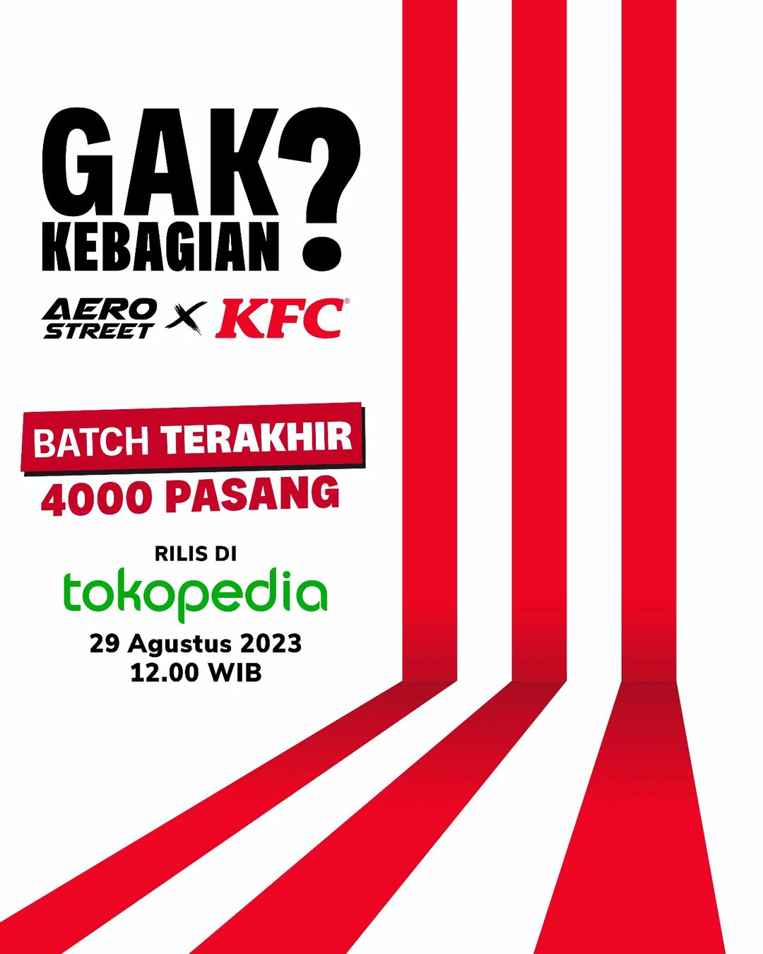 KFC x SEPATU AEROSTREET Rilis Di Tokopedia