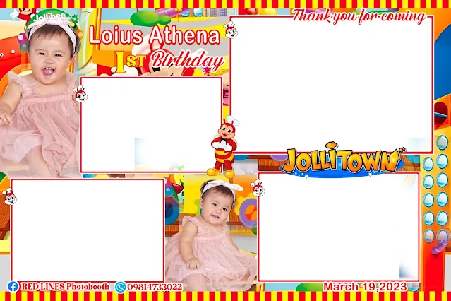 Jollibee Photo Booth Template