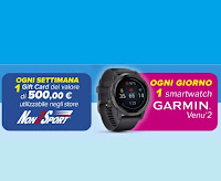 Concorso AIA "Aequilibrium 2022" : Smartwatch Garmin ogni giorno e Gift Card NonSoloSport da 500€