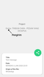 3 Cara Mudah Membaca Pesan Whatsapp yang Dihapus!