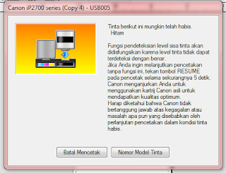 Cara Mengatasi Error blink 13 x printer Canon ip 2770