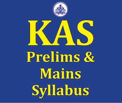 KAS Prelims and Mains Syllabus in English