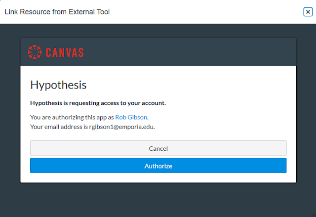 Adding Hypothesis to Canvas Step 2