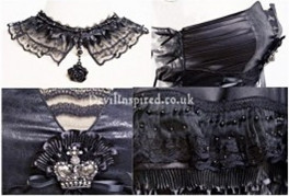 Raven Lace Gothic Lolita Neckwear
