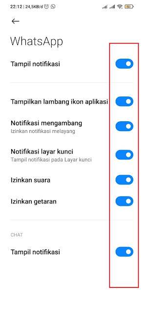 Cara Menampilkan Notifikasi WA di Atas Layar 1