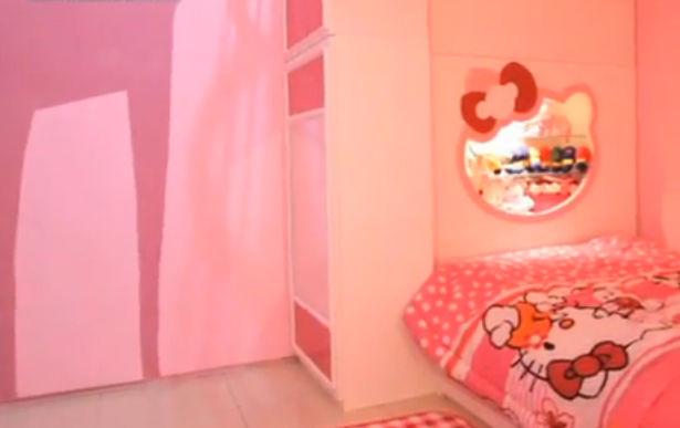 Manjakan anak dengan kamar Hello Kitty  Desain Rumah 
