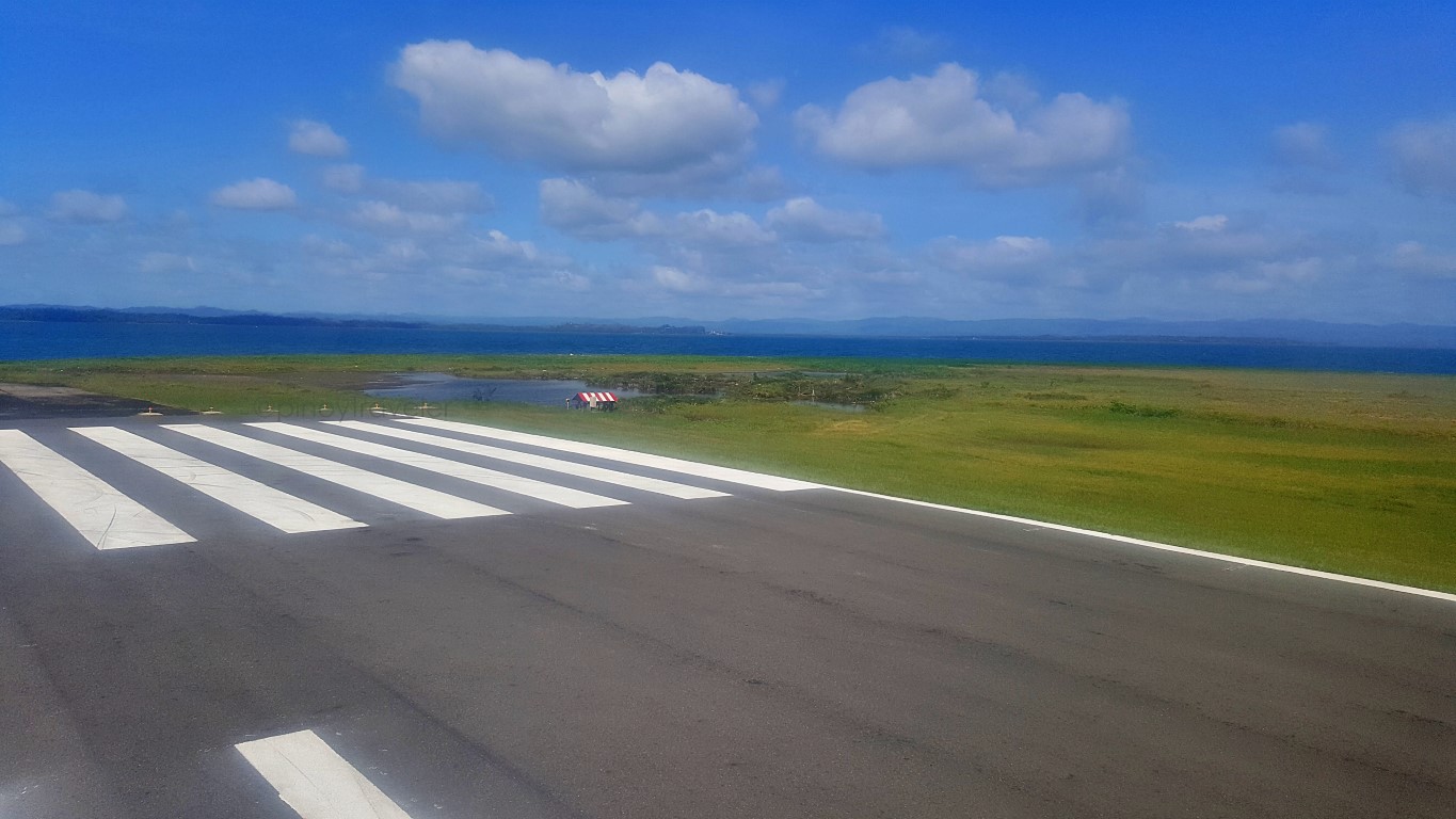 edge of Runway 36, DZR airport Tacloban