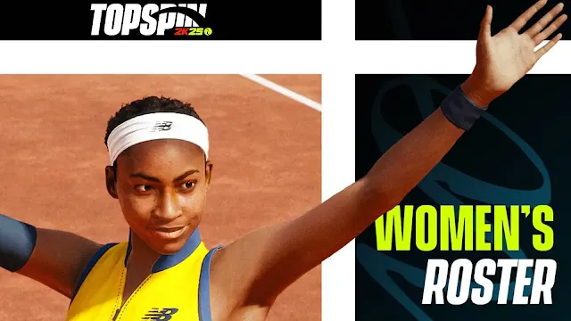 Women´s Roster in TopSpin 2K25