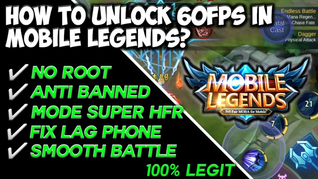 Configure Mobile Legends 60 FPS Anti-Lag!