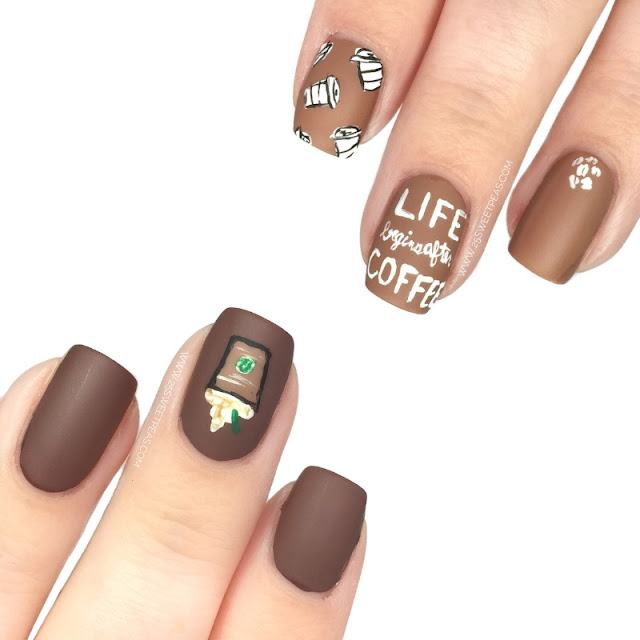 National Coffee Day Nail Art