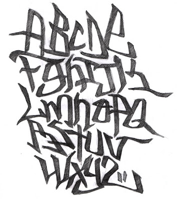 Tag Graffiti Alphabet 