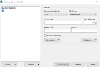 SSH ve FTP Programı: WinSCP