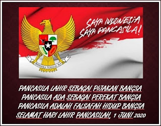 Kumpulan Gambar Ucapan Selamat Hari Lahir Pancasila 1 Juni 2020 Untuk Status Whatsapp, Instagram, Facebook dan Twitter