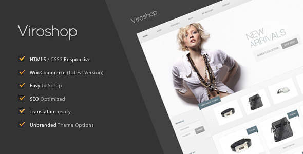 Viroshop - A Modern Responsive WooCommerce Theme - ThemeForest Item for Sale