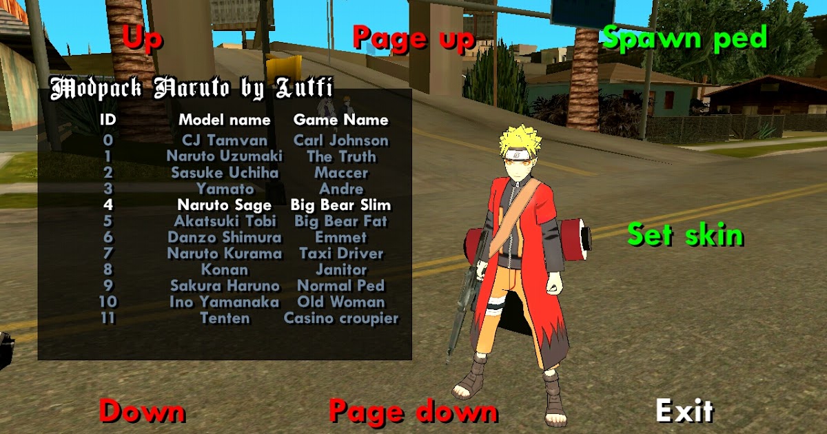 Download GTA SA Lite Naruto All GPU By Lutfi