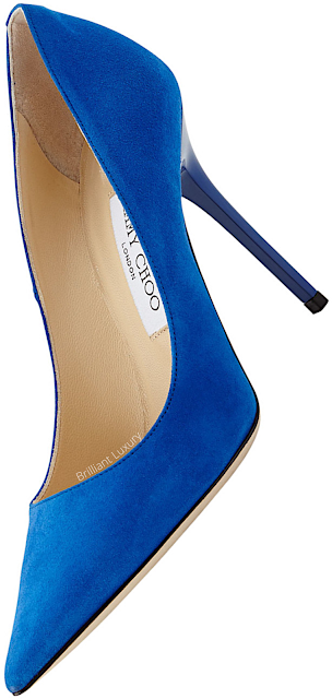 ♦Jimmy Choo Abel aegean blue suede pointed toe pumps #jimmychoo #shoes #brilliantluxury