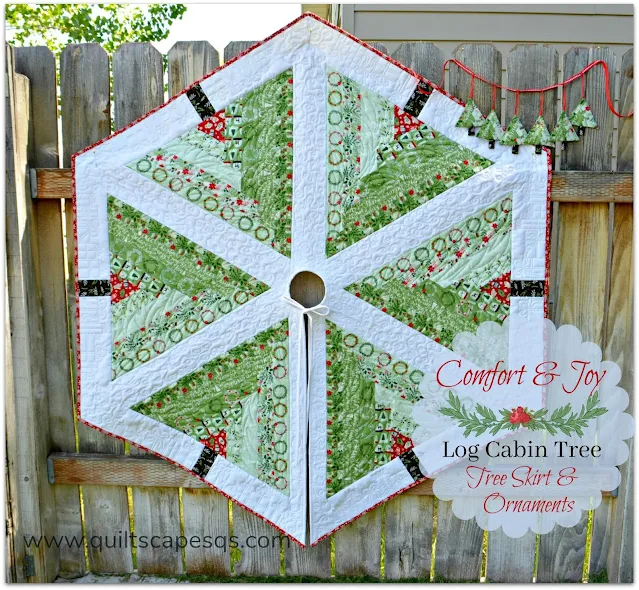 log cabin tree skirt