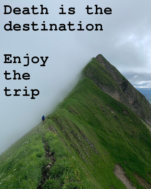 Death is the destination, enjoy the trip