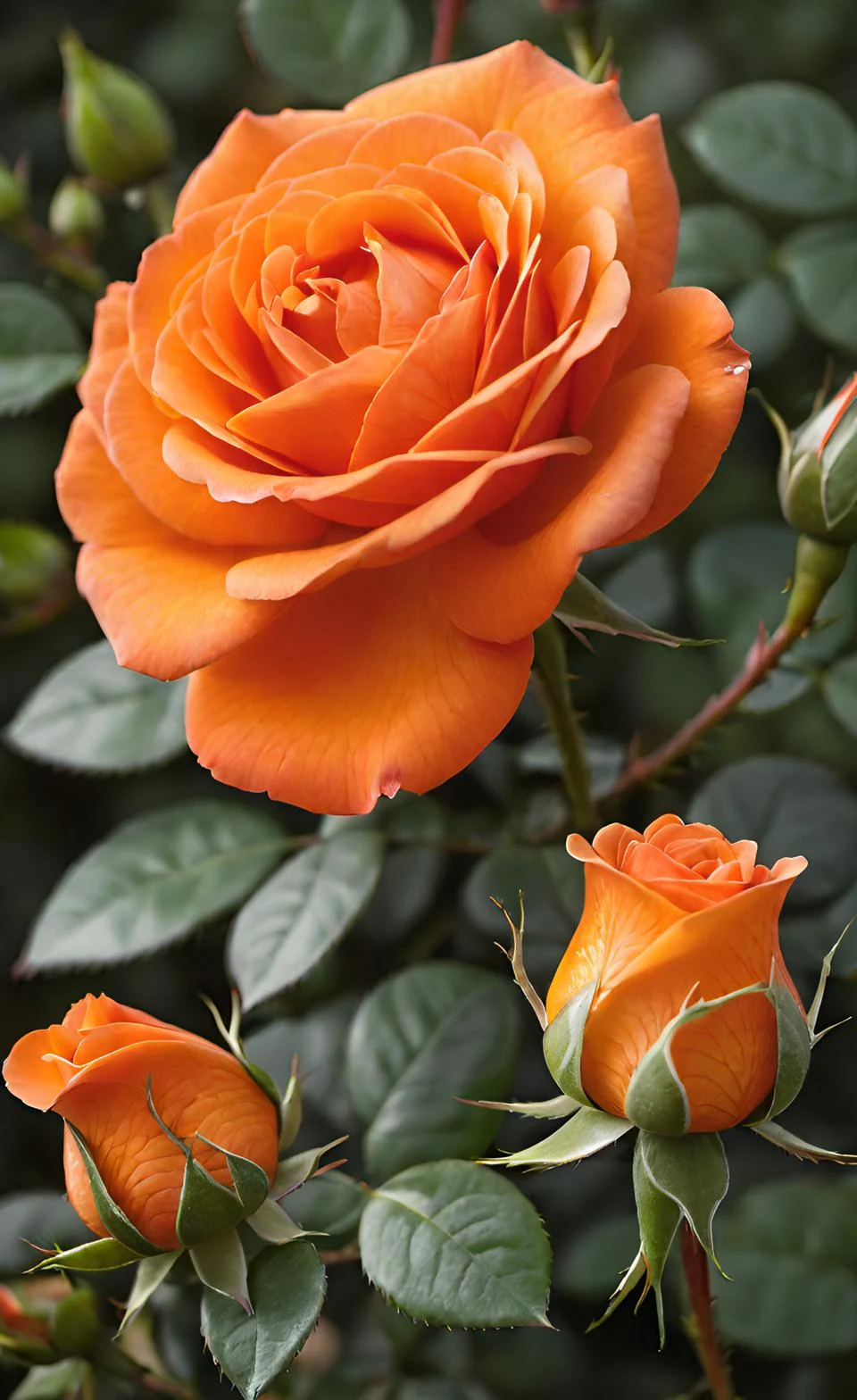 صورة وردة باللون البرتقالي