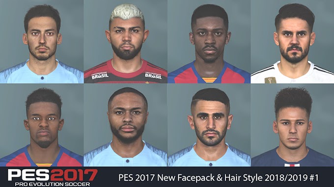 PES 2017 New Facepack And Hairpack 2019/2020