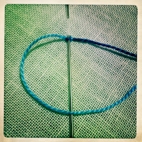 Twisted drizzle stitch tutorial 4 Embroidery: Twisted drizzle stitch tutorial 4