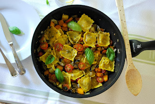 Raviolis de carne a la hortelana