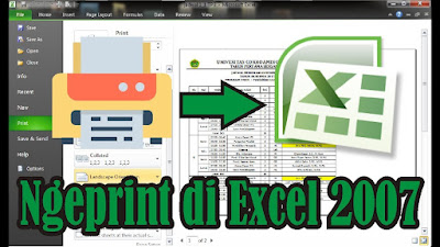 Cara Mengeprint Data di Microsoft Excel 2007 Menggunakan Print Canon iP 2770 Series